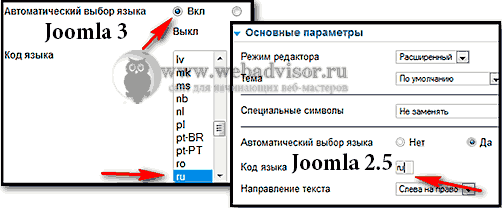 Русификация редактора Joomla